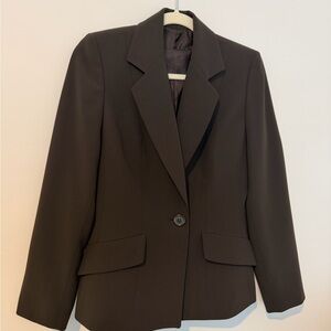 Matching Brown Suit top and blazer set